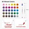 30 Colors Art Markers, Dual Tip Permanent Marker Pens Highlighters Perfect for Kids Adults Artist Drawing Sketching Card Making & Coloring Books